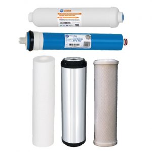 sediment, gac, carbon block, RO membrane and post-carbon replacement cartridges for RO