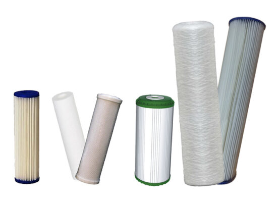 Pearl Filtration's filter cartridges: sediment, carbon and Big Blue - in all standard micron ranges and sizes